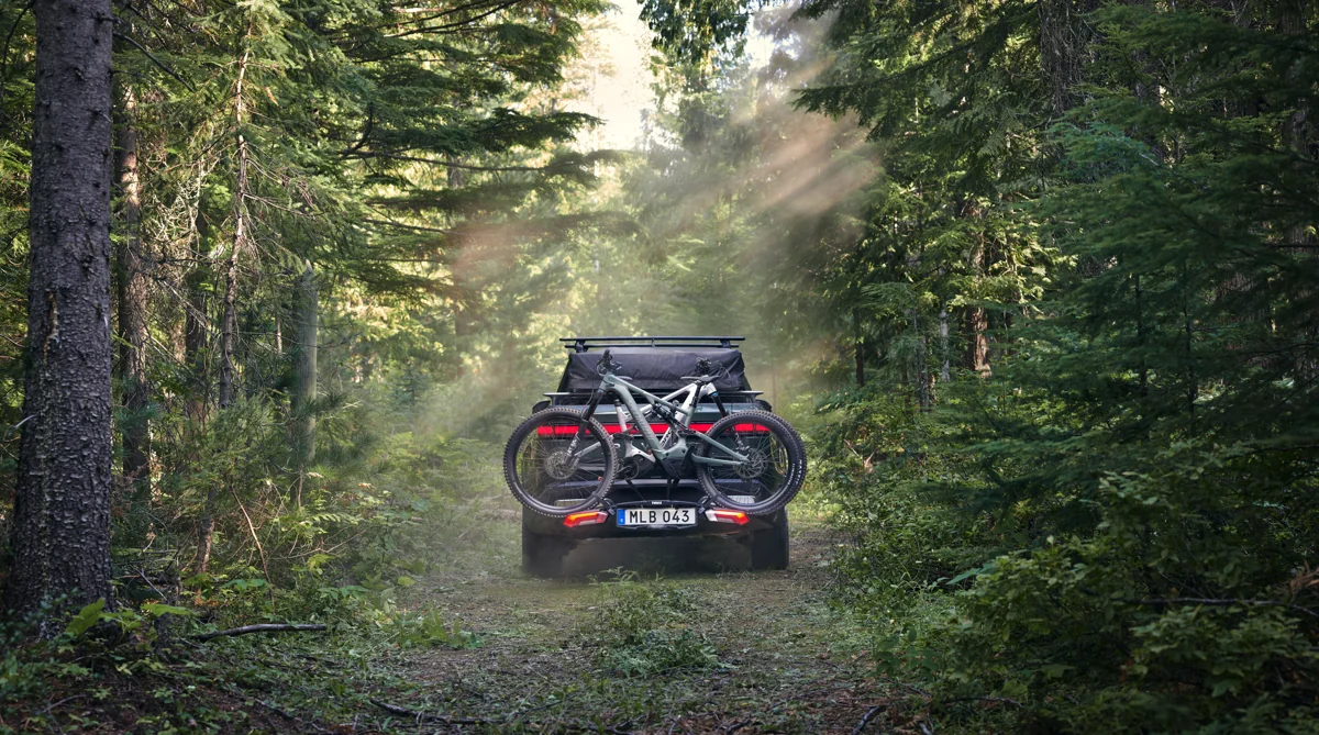 Thule Epos two-bike towbar carrier product photograph